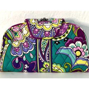 NWOT Vera Bradley Paisley Jamboree Clutch Purple and Teal